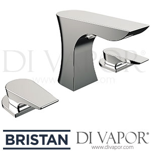 Bristan HOU 3HBAS C Hourglass 3 Hole Basin Mixer with Clicker Waste Spare Parts